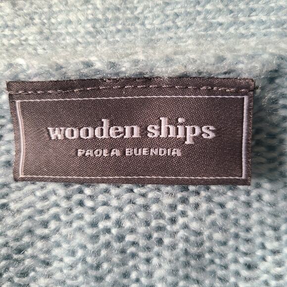 WOODEN SHIPS Paola Buendia‎ Open Front Bell Sleeve Cardigan Women's S/M - Picture 7 of 10